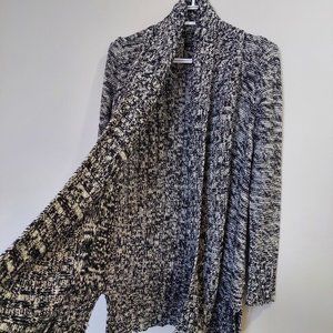 Dynamite Long Marled Open Front Cardigan Long Sleeves, Size S